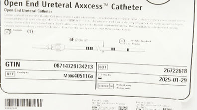 Boston Scientific 405116 Open End Ureteral Axxcess Cath. 6F